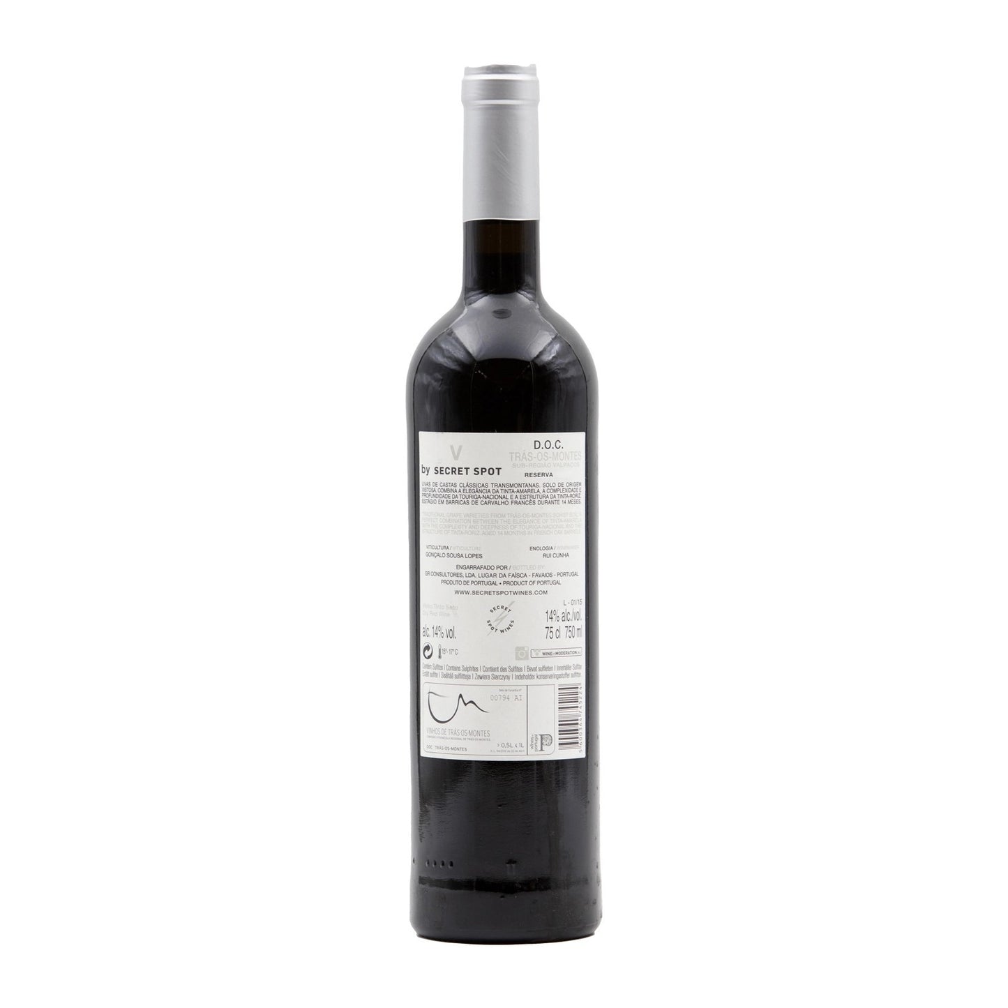 V by Secret Spot Valpaços Reserva Tinto 2015