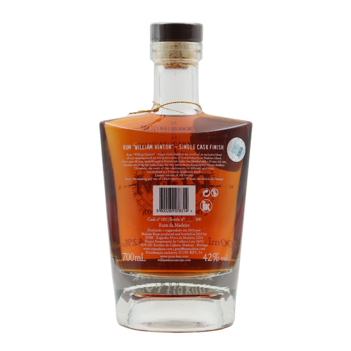 William Hinton 6 anos Aquavit Single Cask Rum