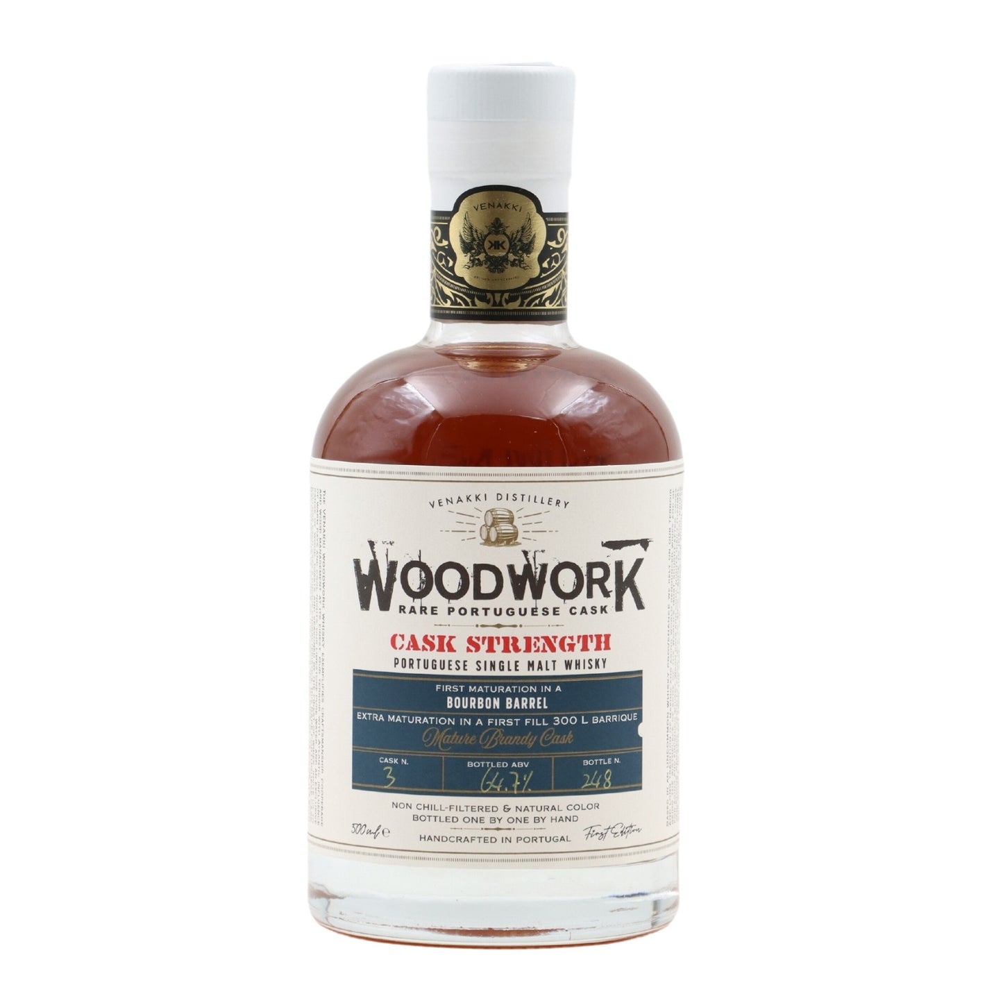 Woodwork Whisky de Malte Único Casco de Brandy N.º3